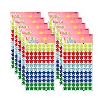 금홍팬시 오색 홀로그램 스티커, 별, 10개