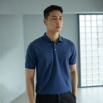 마에스트로 남성용 타임리스 린넨 혼방 소프트 워셔블 티에리 반팔 티셔츠 MASW1B902