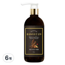 더허브샵 홍삼 아르간 한방샴푸, 500ml, 6개