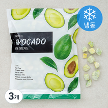 냉동 아보카도 (냉동), 500g, 3개