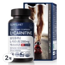 슬림플래닛 엘카르니틴 2000mg 엑서사이즈, 90정, 2개