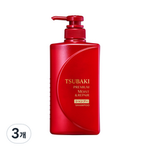츠바키 프리미엄 모이스트 & 리페어 샴푸, 490ml, 3개