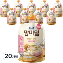 맘마밀 안심이유식 12개월, 가리비와 두부, 100g, 20개