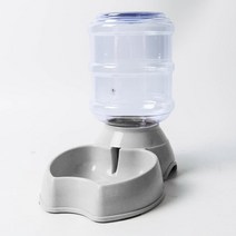 딩동펫 반려동물 반자동 애플급수기, 1개, 그레이