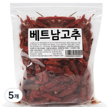 복이네먹거리 베트남 건고추, 200g, 5개