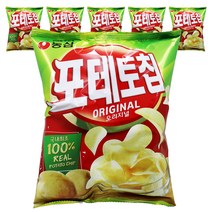 농심 포테토칩오리지널, 60g, 6개