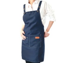 온클릭 데님 캔버스 앞치마, 네이비, 1개