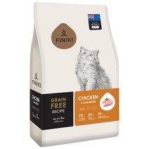 피니키 전연령용 캣 그레인 프리 건식사료, 닭, 3kg, 1개