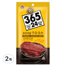 해표 365 24 오리지널 구운 육포, 30g, 2개