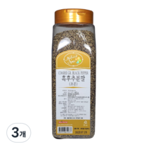 내츄럴스파이스 흑후추 분말 조분, 400g, 3개