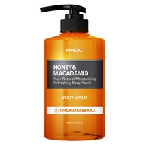 쿤달 퓨어 바디워시 바디클렌저 오키드앤네롤리향, 500ml, 1개