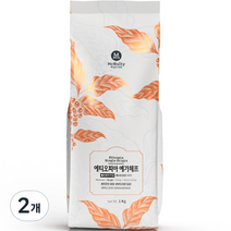 맥널티커피 에티오피아 예가체프 원두, 1kg, 2개, 홀빈(분쇄안함)
