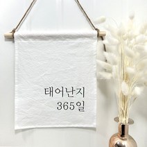 설렘하우스 월배너 백일 캠핑 생일축하 가랜드, 02 태어난지 365일, 1개