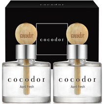 코코도르 우드볼 차량용디퓨저 50ml 2개입, 에이프릴 프레쉬, 1세트