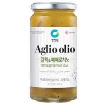청정원 알리오올리오 파스타소스 갈릭&페페로치노, 360g, 4개