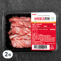 선진포크한돈 등심 꽃살 구이용 (냉장), 600g, 2개