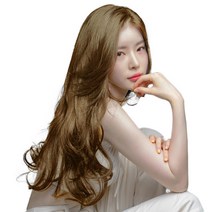 가발나라 여자 형상기억인모 똑딱이 셀프붙임머리 글램루즈웨이브 5피스, 블론드브라운, 1세트