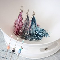 요기쏘 고양이 트윙클 방울 낚시대 3종 세트, 핑크, 블루, 실버, 1세트