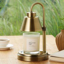 에인디 불빛높이조절 초초 빈티지골드 워머+워머전용 소이캔들 280g세트, 미드썸머나잇, 1세트