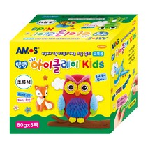 아모스 아이클레이 KIDS 5p, 초록, 80g