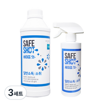 세이프샷 살균소독제 1L + 500ml 세트, 3세트