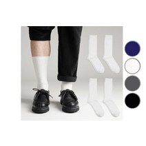 삭스팝 남성용 53g 톡톡한 프리미엄 골지 정장 양말 5켤레 세트