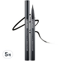 코스노리 슈퍼프루프 피팅 브러쉬 아이라이너 0.6g, 01 블랙, 5개