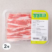 생생포크 한돈 1등급 삼겹살 구이용(냉장), 500g, 2개