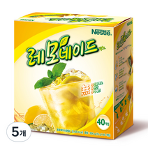네슬레 레모네이드 에이드 분말, 15g, 40개입, 5개