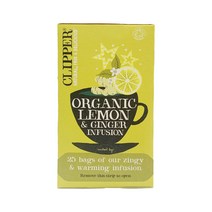 클리퍼 유기농 레몬 앤 진저 티, 62.5g, 1개