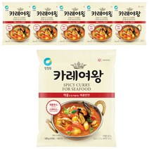 청정원 카레여왕 해물과 잘 어울리는 매콤한 맛 4인분, 108g, 6개