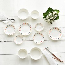 씨에로 식기 세트 12p, 혼합색상, 6종