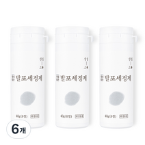 살림소 발포 세정제 텀블러 클리너, 40g, 6개