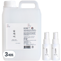 숲케어 편백수 편백오일 피톤치드 탈취제 리필 2L + 휴대용 30ml 2P 세트, 3세트
