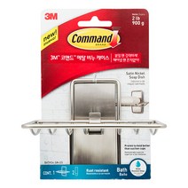 3M 코맨드 메탈 비누 케이스 BATH34-SN-ES, 1개