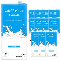 데이리스타 밀쉬 멸균우유 유지방3.5%, 1L, 12개