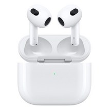 Apple 2022 에어팟 3세대 유선 충전 블루투스 이어폰, 화이트, MPNY3KH/A