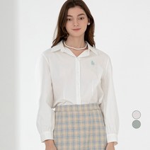 ELLE GIRL 자수 퍼프 소매 셔츠