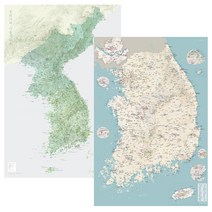[대한민국지도미니] 모티프맵 우리나라 가볼지도 + 대한민국 가볼지도, 1세트
