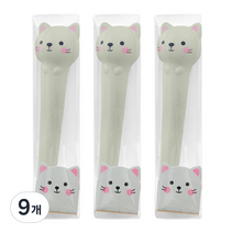 투영 말랑말랑 스퀴시 중성펜, 그레이캣, 9개