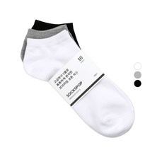 삭스팝 남성용 프리미엄 무지 발목 양말 10켤레