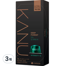 카누 바리스타 머신 전용 캡슐커피 딥포레스트, 9.5g, 10개입, 3개