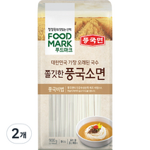 대상 푸드마크 찰진국수 소면, 2개, 900g