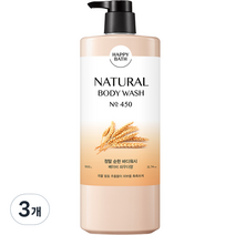 해피바스 정말 순한 바디워시 베이비 파우더향, 900g, 3개