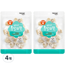 더캣 고양이 한입에 쏙 미니 통살 치킨 200g, 4개