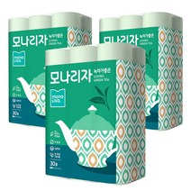 모나리자 녹차가좋은 펄프 3겹 화장지 30m, 30롤, 3팩