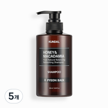 쿤달 네이처 샴푸 아로마에디션 편백향, 500ml, 5개
