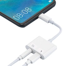 808 C타입 듀얼젠더 3.5mm C35P, 화이트, 1개