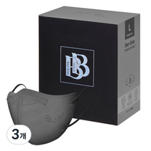 비앙브리제 프리미엄 방역용 마스크 대형 KF94, 25개입, 3개, 댄디 그레이