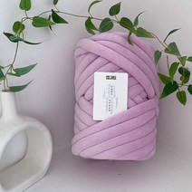 디클레어 벨벳 자이언트얀 핑거니팅 루피 망고 뜨개실 1kg, 라벤더, 1개